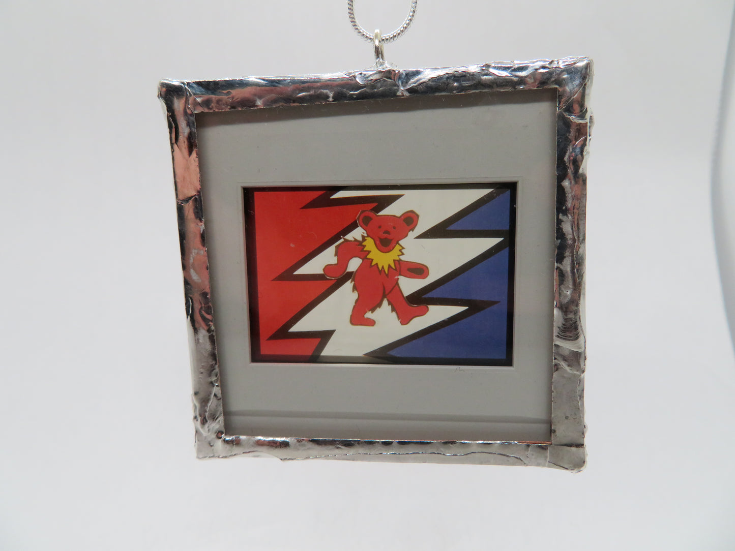 Grateful Dead Owsley Bear Lightning Bolt Slide Pendant