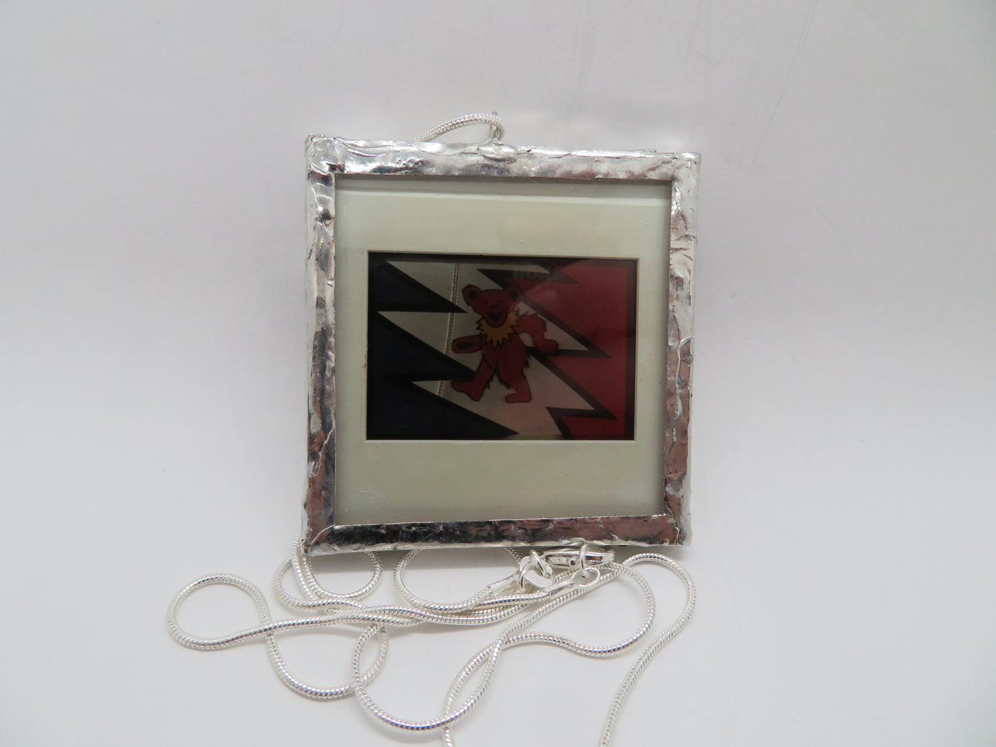 Grateful Dead Owsley Bear Lightning Bolt ( 1-8 ) Slide Pendant