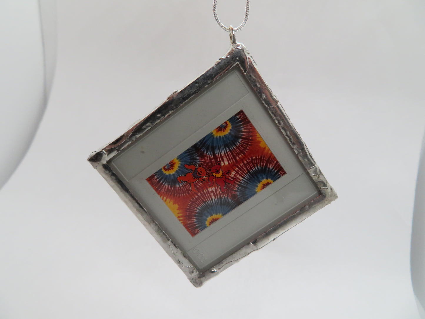 Grateful Dead Owsley Bears Tie Dye Slide Pendant