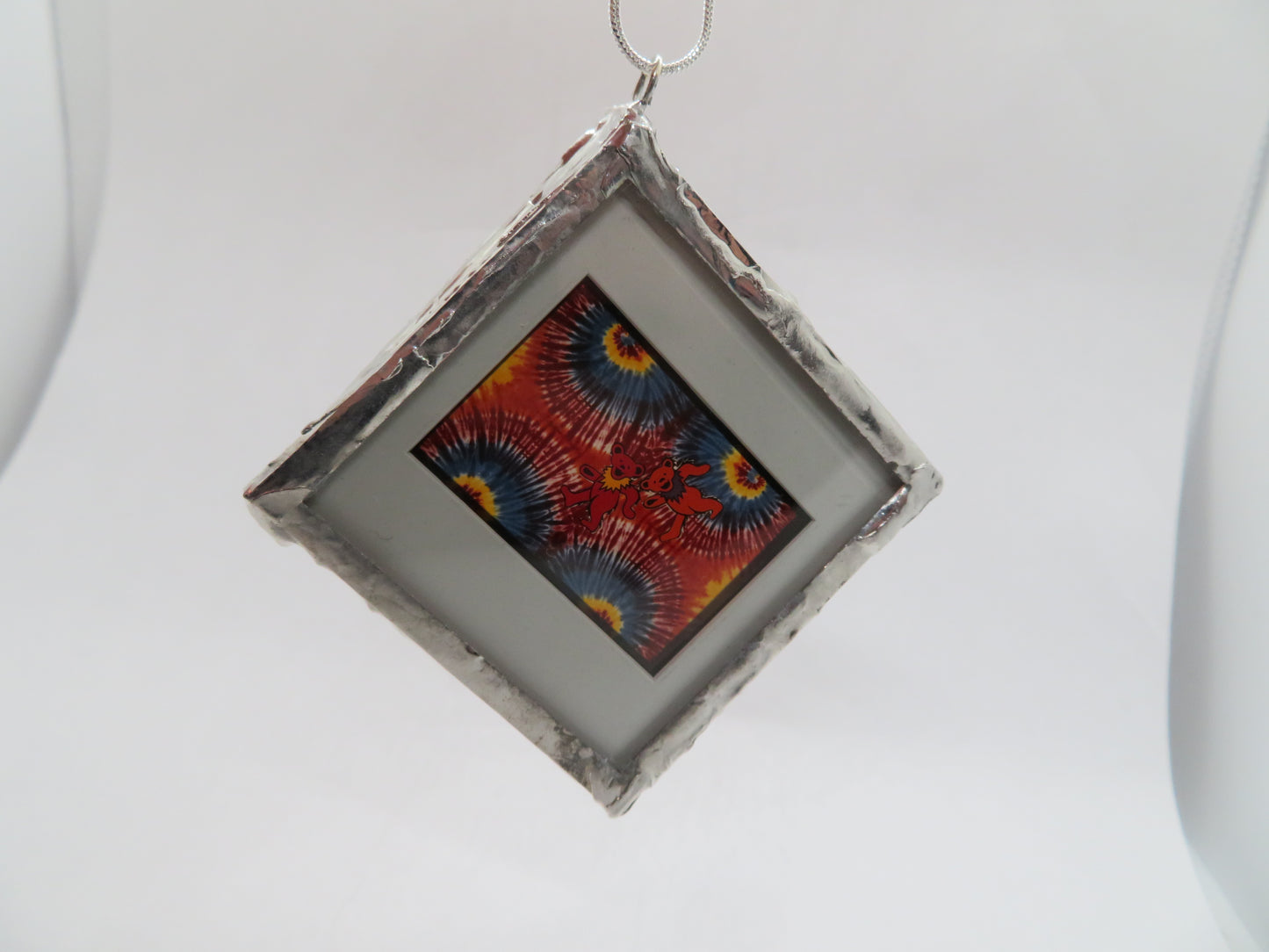 Grateful Dead Owsley Bears Tie Dye Slide Pendant
