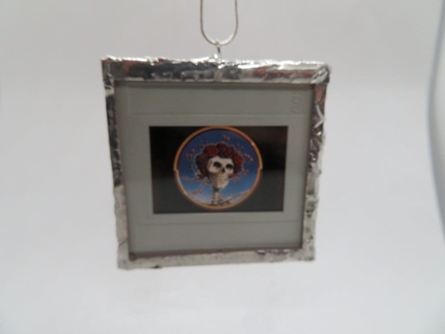 Grateful Dead Skull and Roses Slide Pendant