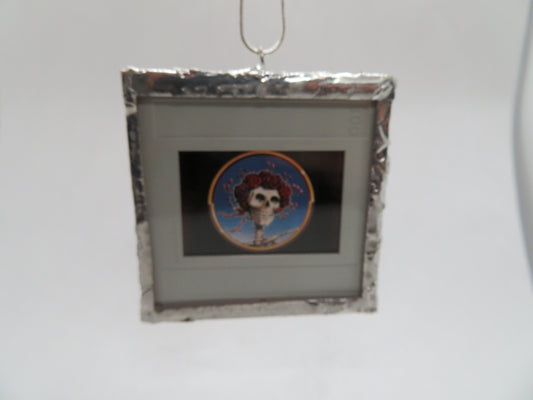 Grateful Dead Skull and Roses Slide Pendant