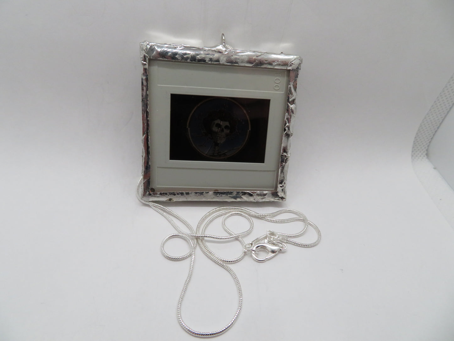 Grateful Dead Skull and Roses Slide Pendant