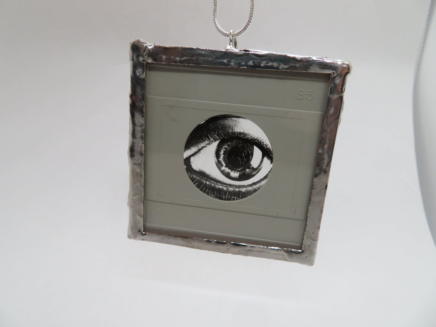 Psychedelic Eye 1970s Slide Pendant