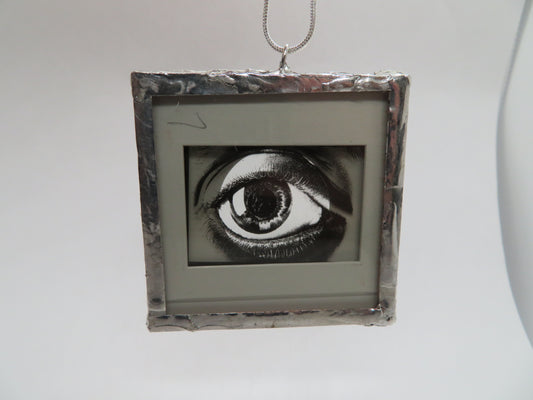 Psychedelic Eye 1970s Slide Pendant
