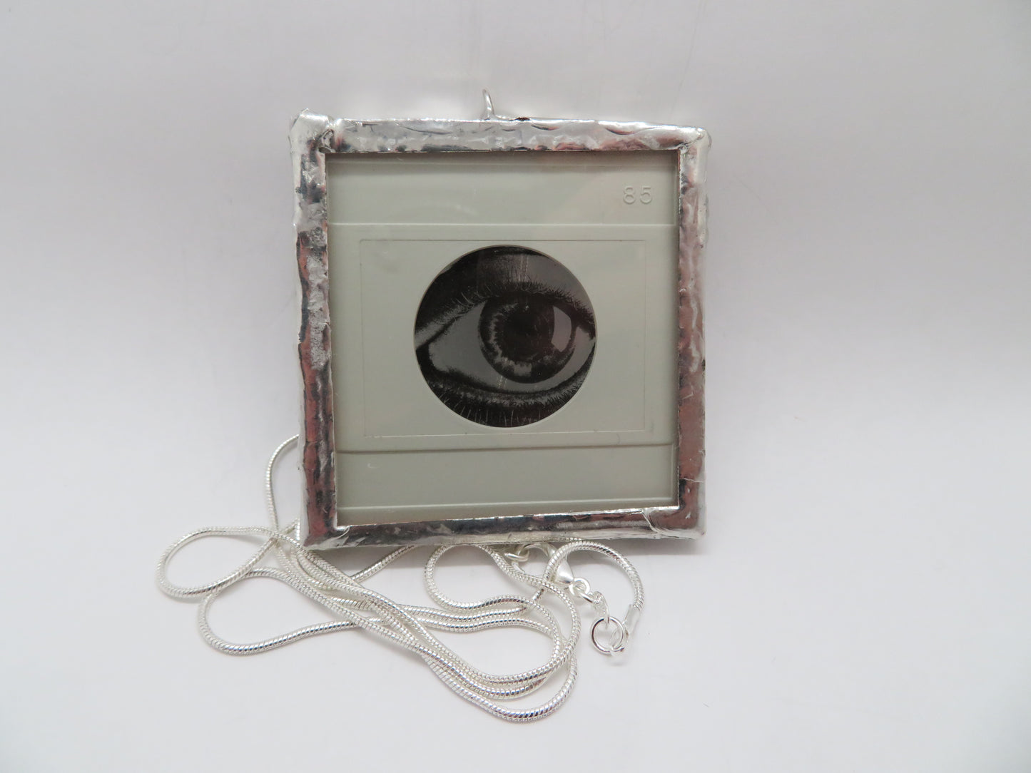 Psychedelic Eye 1970s Slide Pendant
