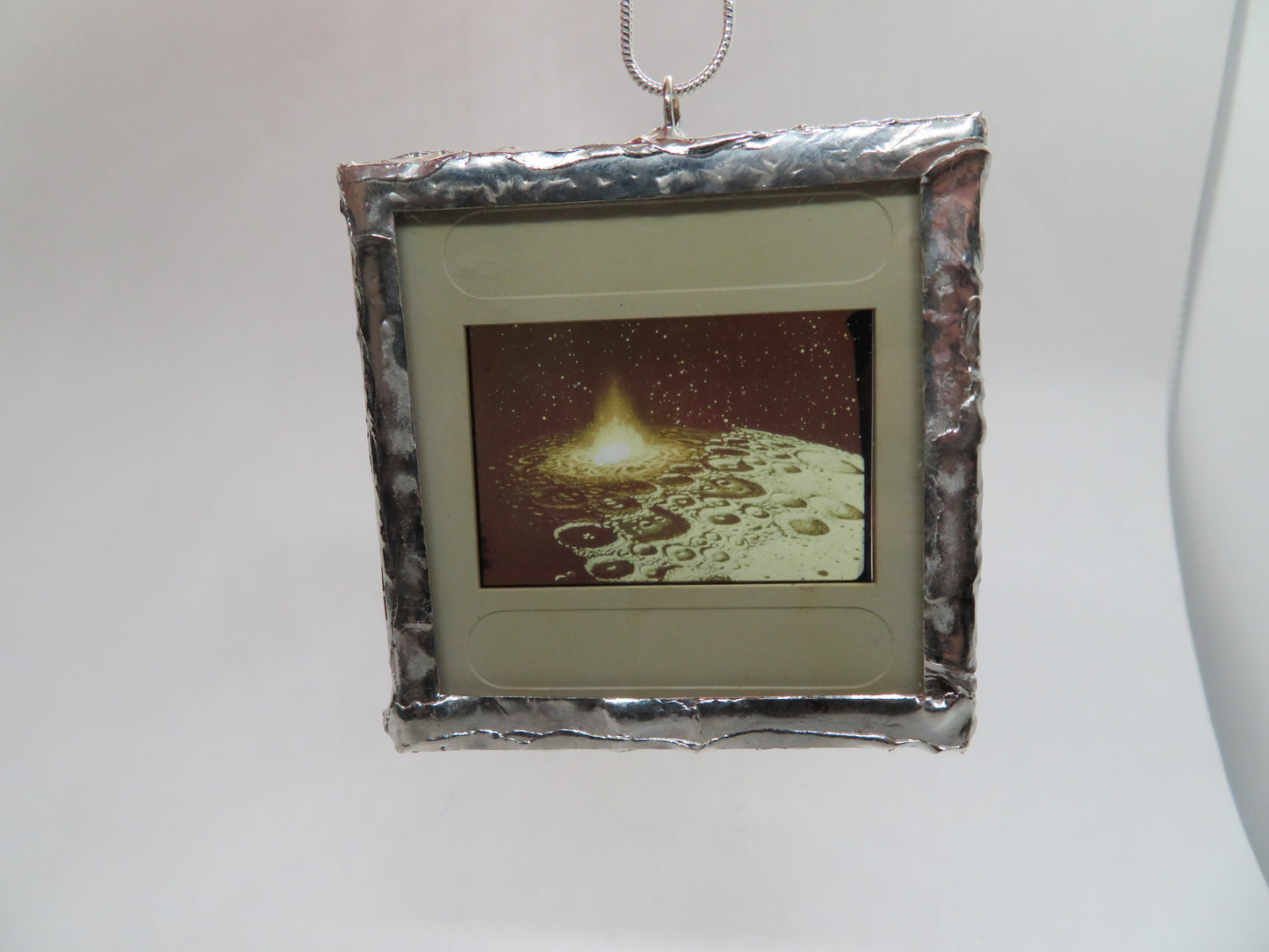 Sci Fi 1960s -70s Moon Flare Slide Pendant