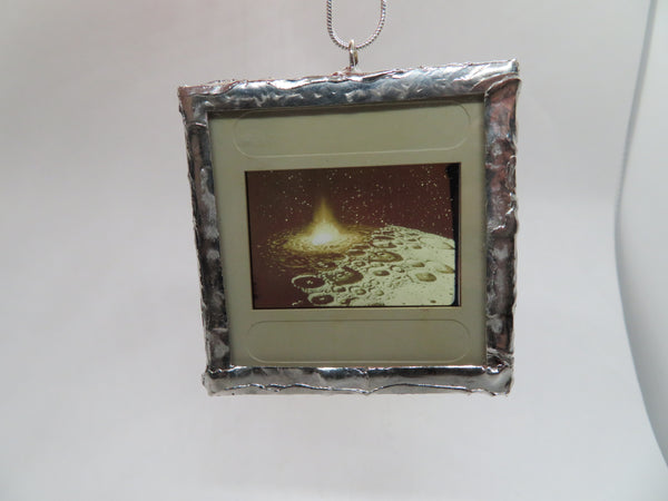 Sci Fi 1960s -70s Moon Flare Slide Pendant
