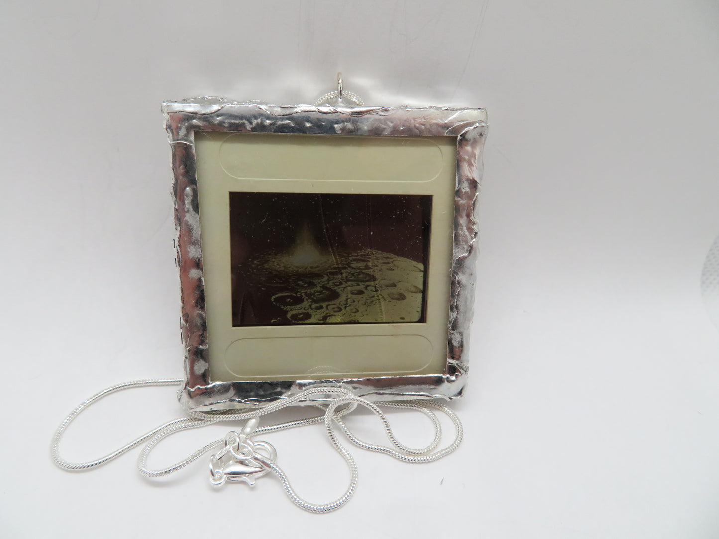 Sci Fi 1960s -70s Moon Flare Slide Pendant