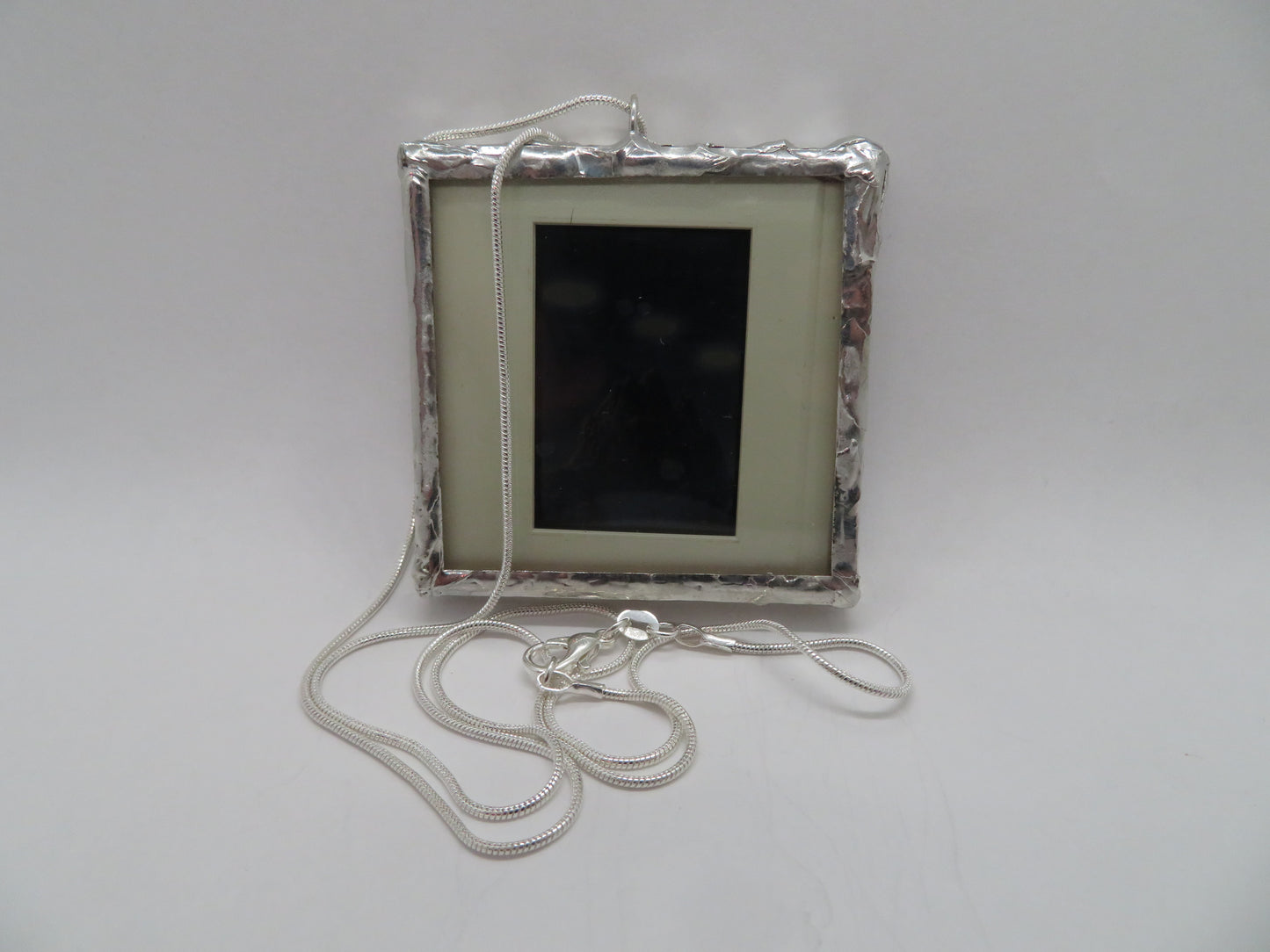 Sci Fi 1960s -70s Mountain Scene Slide Pendant