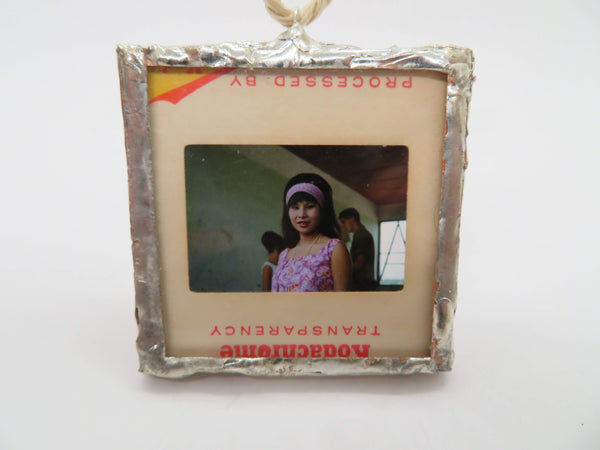 Slide Pendant of 1960s or 70s Vietnamese Girl
