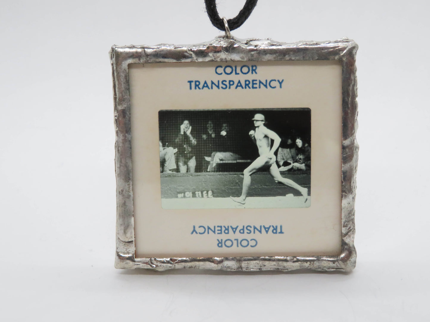 Slide Pendant of streaking collage kid