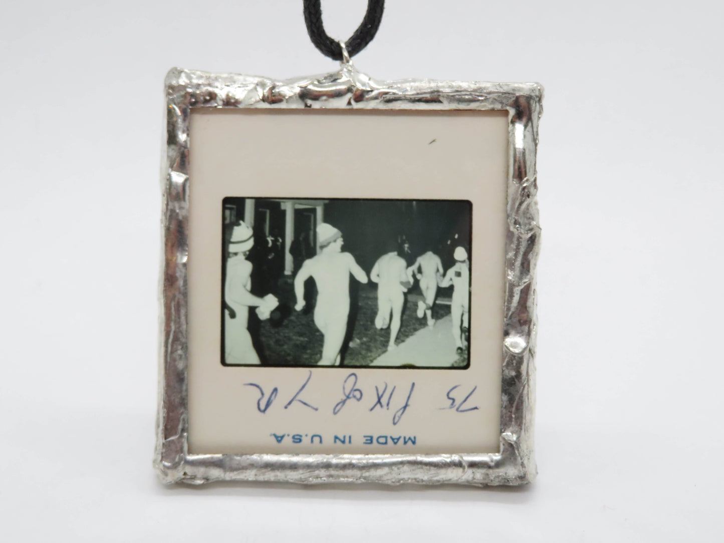 Slide Pendant of streaking collage kids