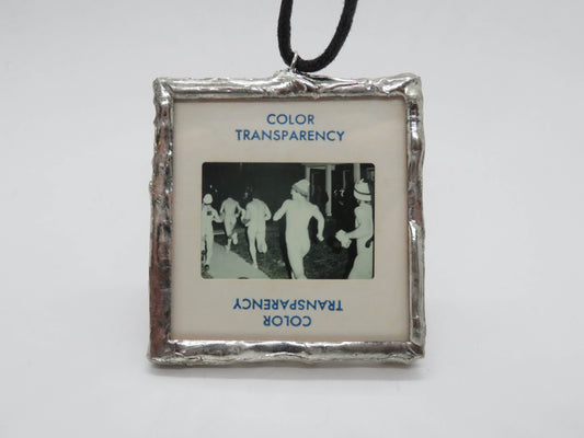 Slide Pendant of streaking collage kids
