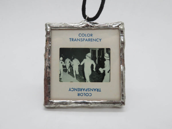 Slide Pendant of streaking collage kids